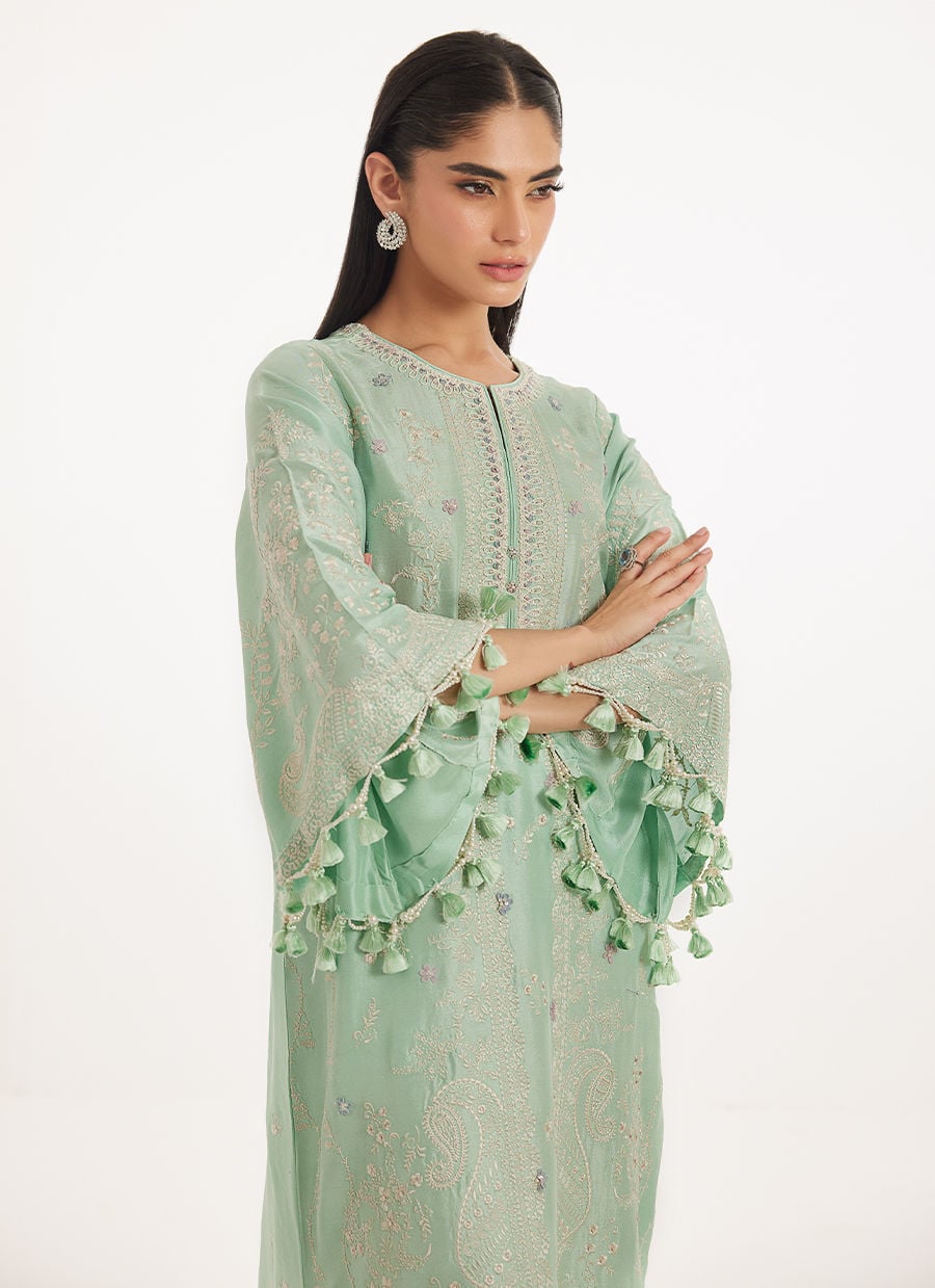 Farah Talib Aziz | Veya A Draped Capsule | Lamia Kaftan by Farah Talib Aziz - Designer Dress  - Type : Ladies Clothes - Available at Libayah - 100% Original 