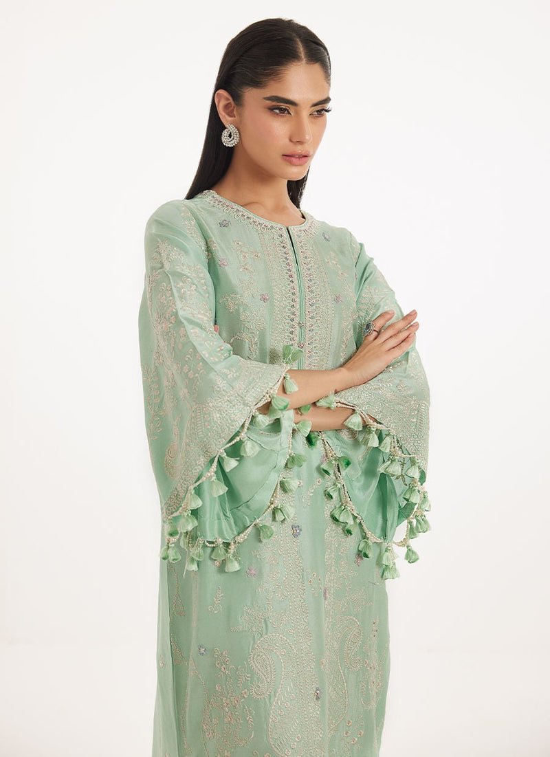 Farah Talib Aziz | Veya A Draped Capsule | Lamia Kaftan by Farah Talib Aziz - Designer Dress  - Type : Ladies Clothes - Available at Libayah - 100% Original 