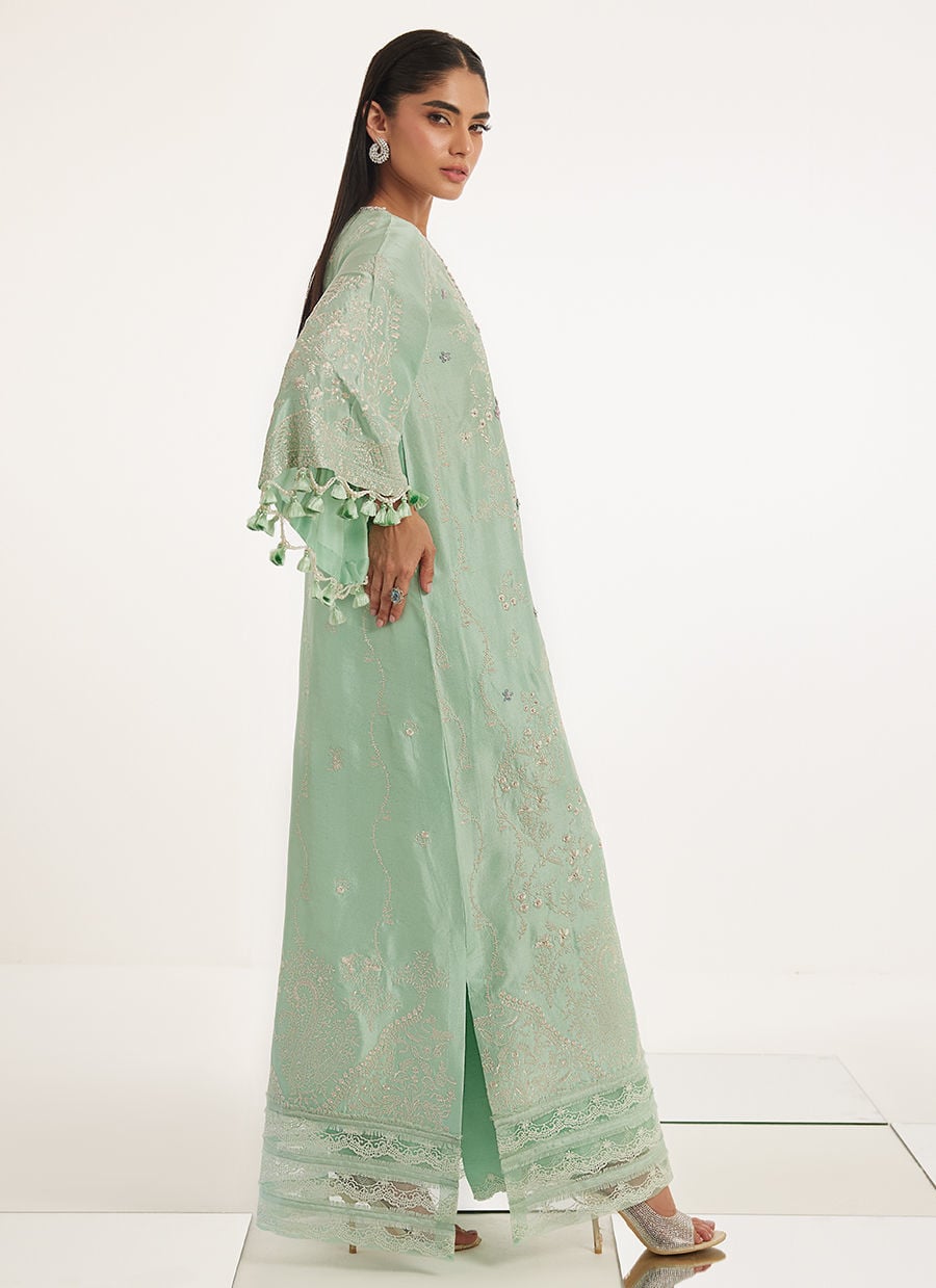 Farah Talib Aziz | Veya A Draped Capsule | Lamia Kaftan by Farah Talib Aziz - Designer Dress  - Type : Ladies Clothes - Available at Libayah - 100% Original 