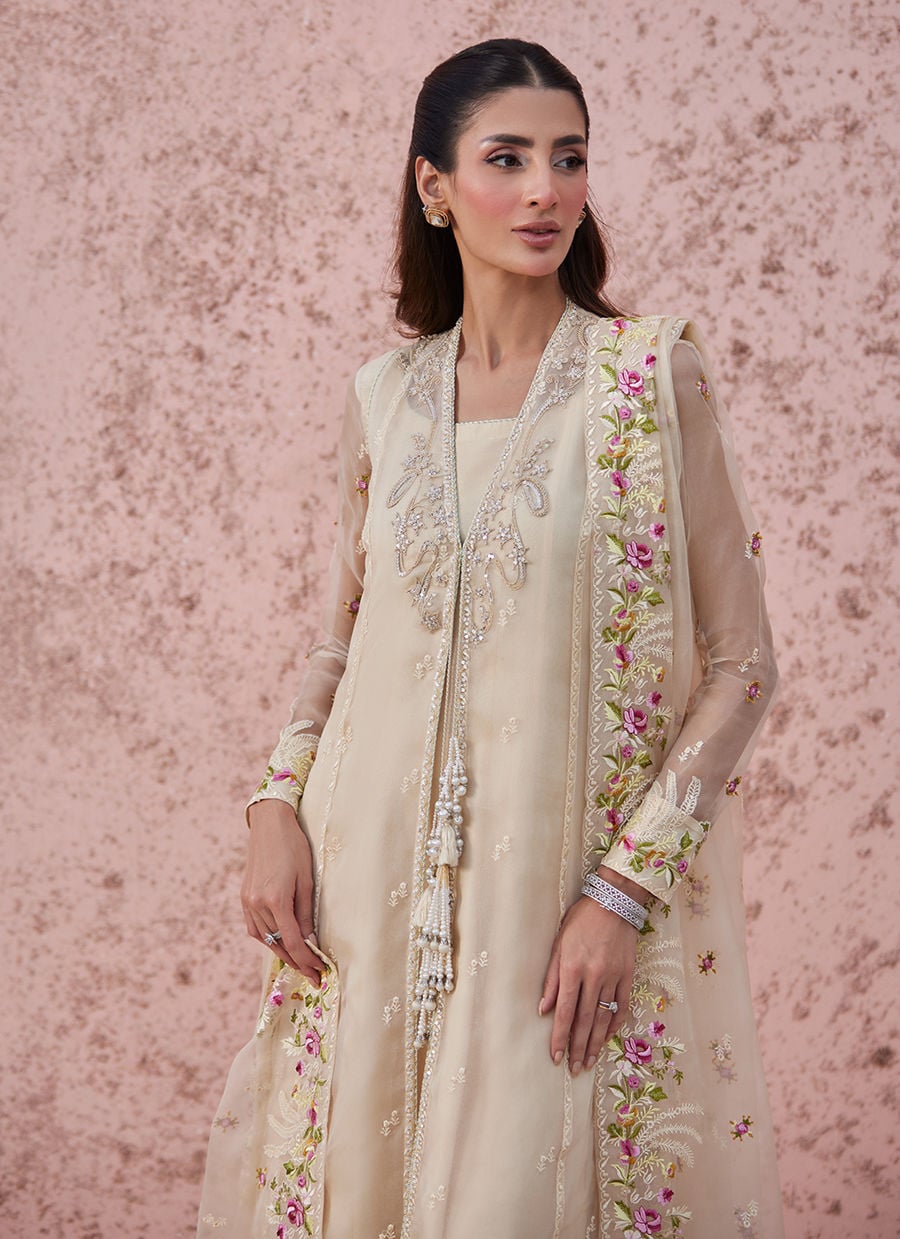 Farah Talib Aziz | Tara Luxe Eid 26 | Ciela Shirt by Farah Talib Aziz - Designer Dress  - Type : Ladies Clothes - Available at Libayah - 100% Original 
