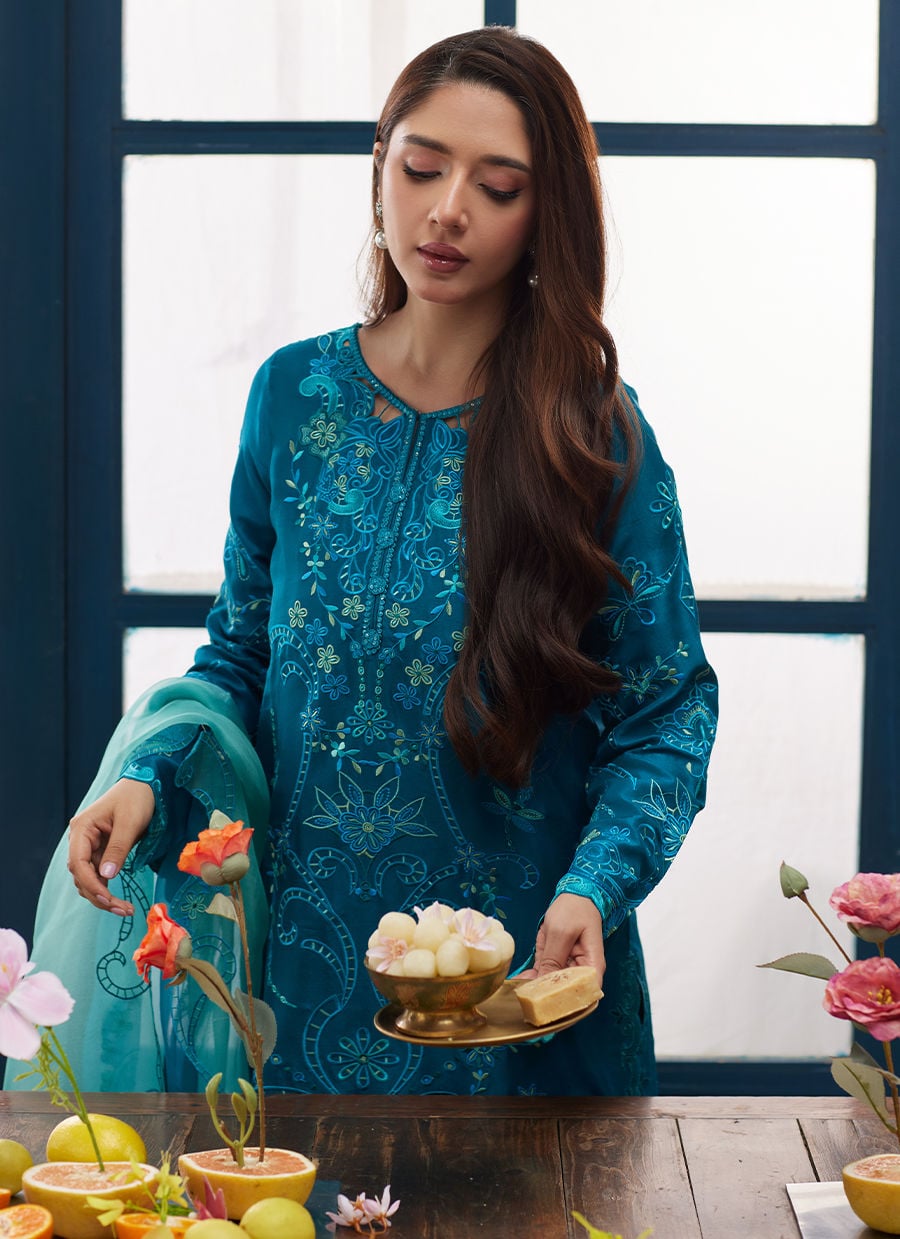 Farah Talib Aziz | Tara Luxe Eid 26 | Eliana by Farah Talib Aziz - Designer Dress  - Type : Ladies Clothes - Available at Libayah - 100% Original 