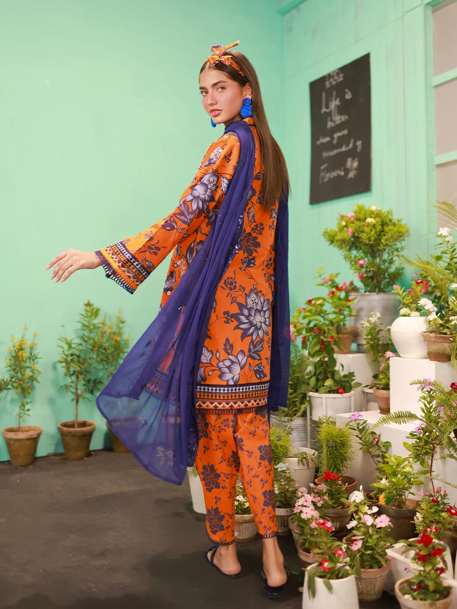 Salitex | Izel Lawn 24 | LUXURY LAWN EMBROIDERED SUIT by Salitex - Designer Dress - Type: Casuals - Available at Libayah - 100% Original