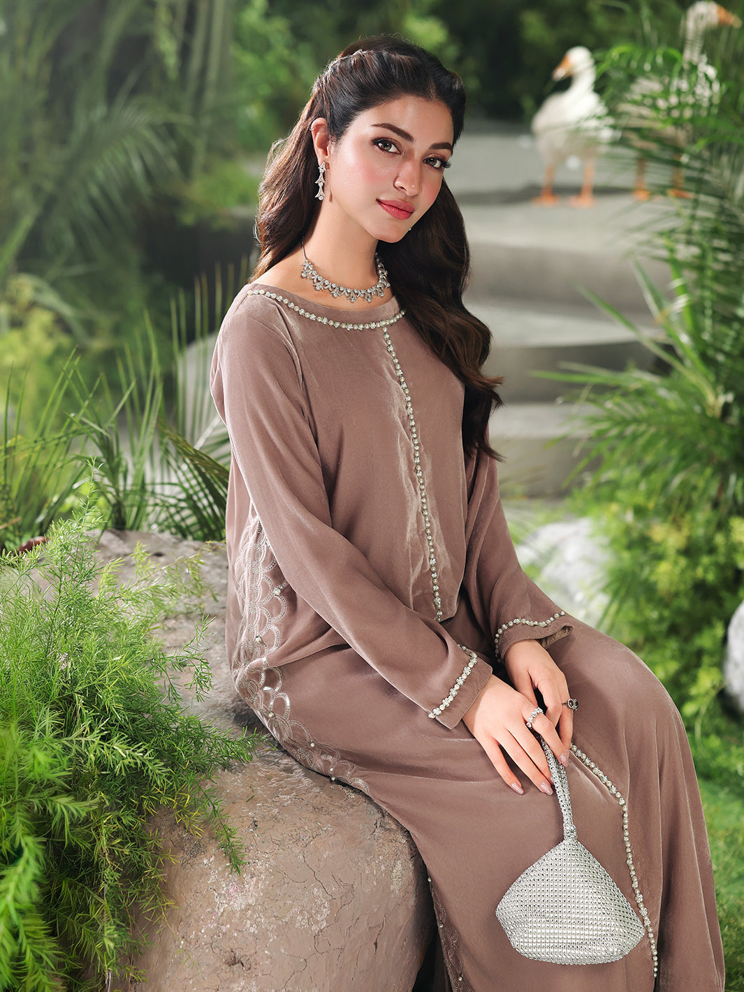 Ain | Twilight The Velvet Edit | AN-187 by Ain - Designer Dress  - Type : Ladies Clothes - Available at Libayah - 100% Original 