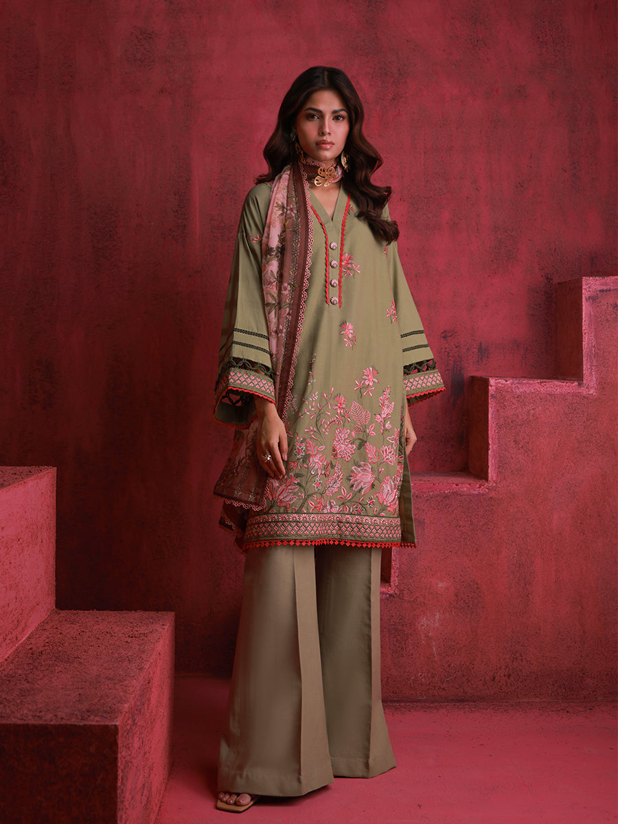 Salitex | Zaria Luxury Lawn | A09 by Salitex - Designer Dress - Type: Luxury - Available at Libayah - 100% Original