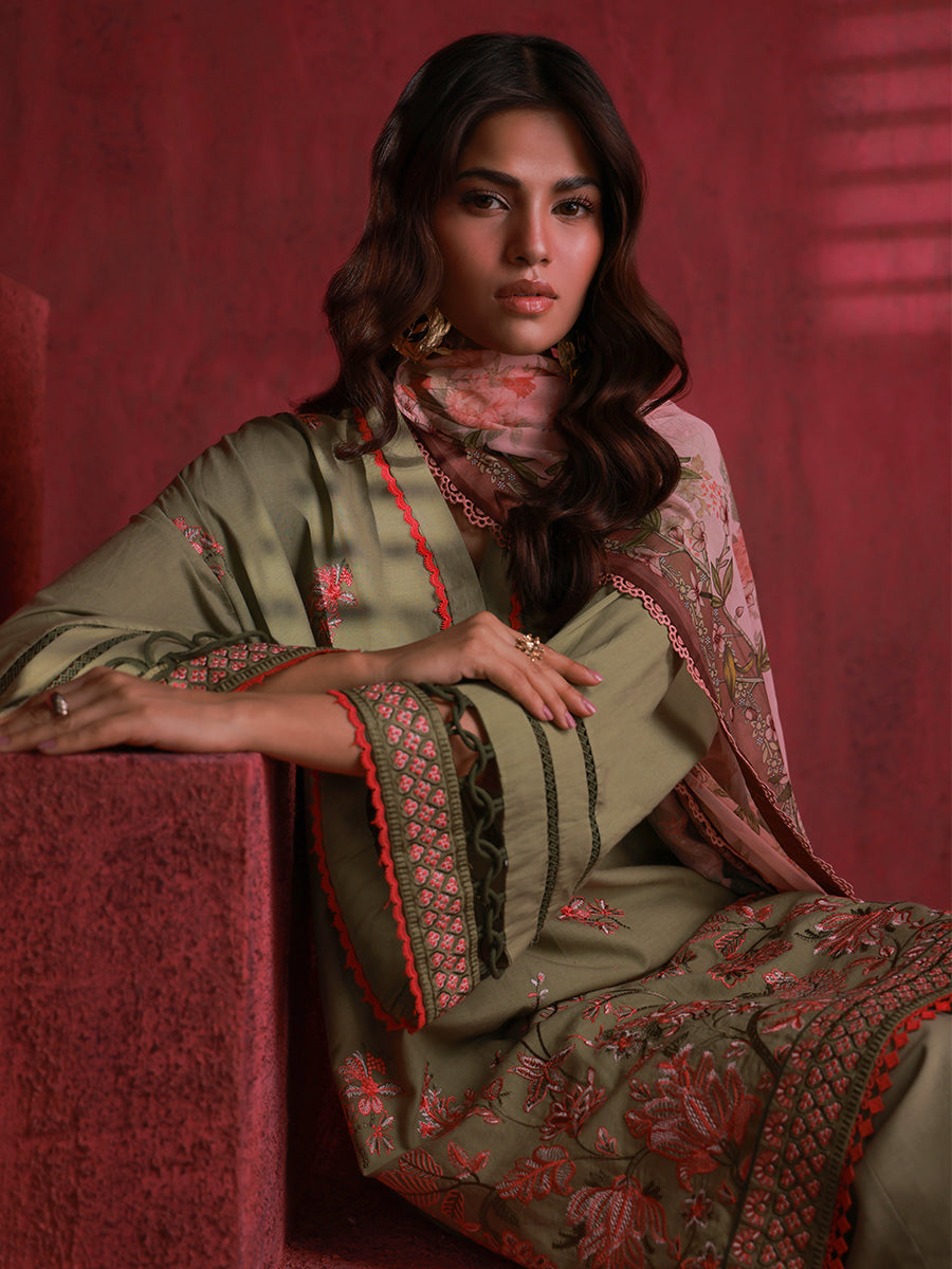 Salitex | Zaria Luxury Lawn | A09 by Salitex - Designer Dress - Type: Luxury - Available at Libayah - 100% Original