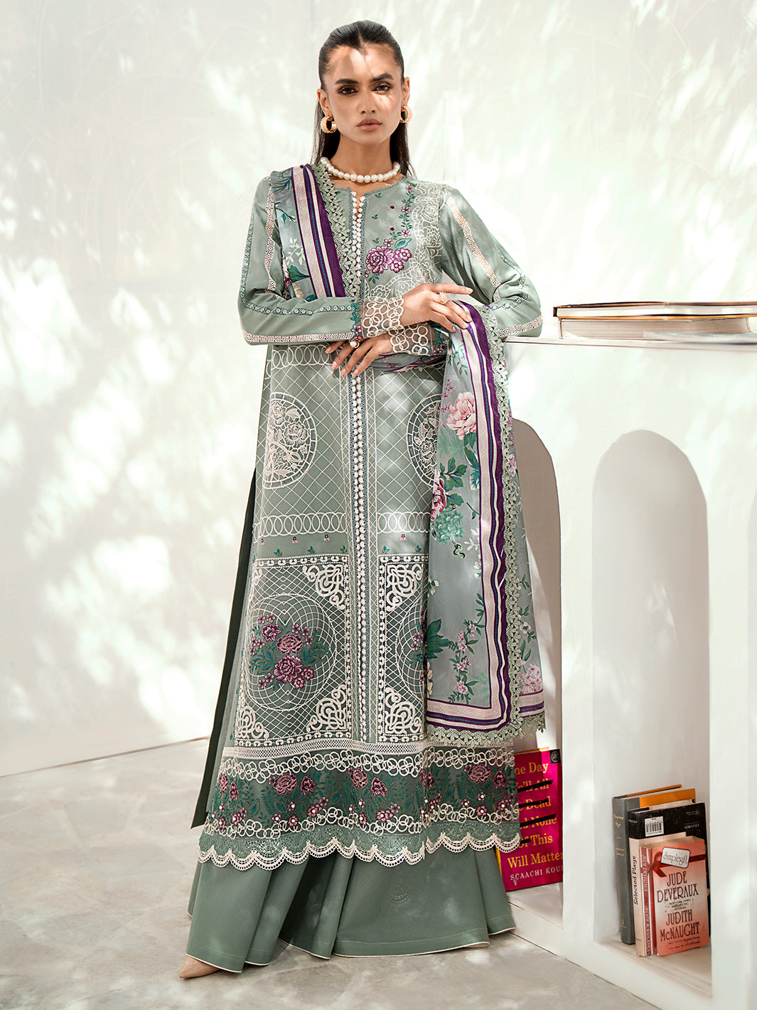 Bin Ilyas | Riwaayst Spring Summer 24 | 307-A by Bin Ilyas - Designer Dress - Type: Ladies Clothes - Available at Libayah - 100% Original