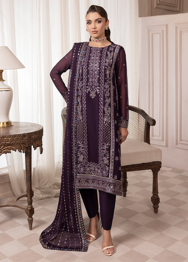 Sahane | Elyssa Festive Chiffon | CT-19006 Mure - ELYSSA by Sahane - Designer Dress - Type: Ladies Clothes - Available at Libayah - 100% Original