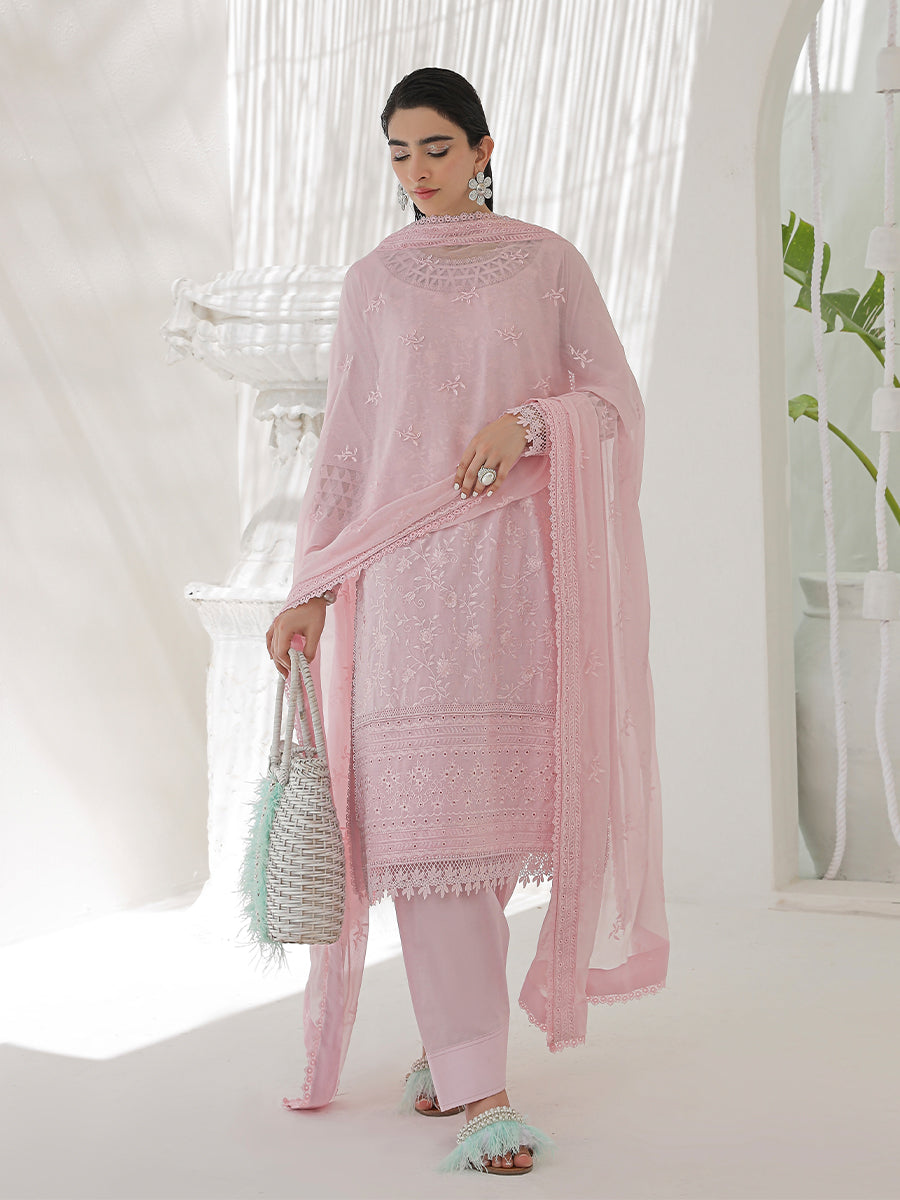 Salitex | Chikankari Collection | C01 by Salitex - Designer Dress - Type: Luxury - Available at Libayah - 100% Original