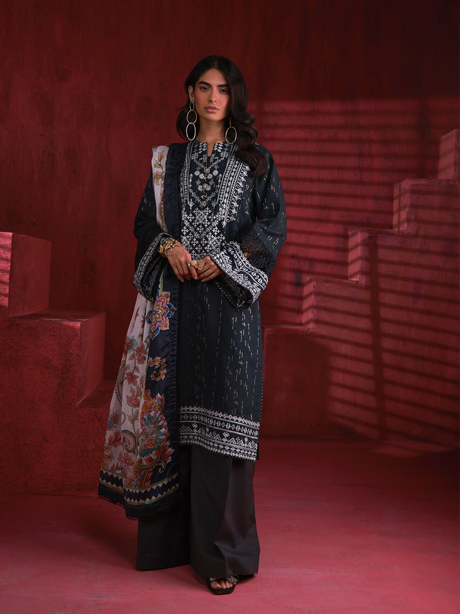 Salitex | Zaria Luxury Lawn | A06 by Salitex - Designer Dress - Type: Luxury - Available at Libayah - 100% Original