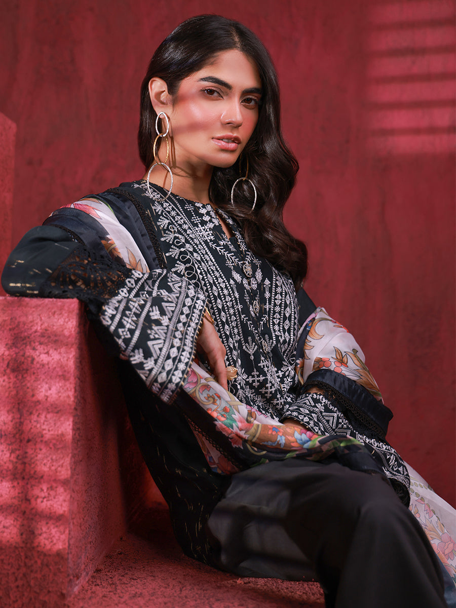 Salitex | Zaria Luxury Lawn | A06 by Salitex - Designer Dress - Type: Luxury - Available at Libayah - 100% Original