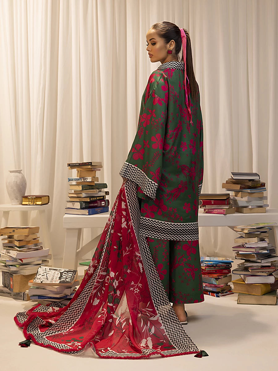 Salitex | Sibel Printed Lawn Silk | ST-01 by Salitex - Designer Dress - Type: Ladies Clothes - Available at Libayah - 100% Original