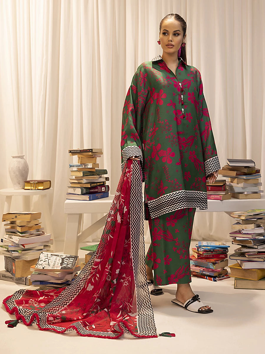 Salitex | Sibel Printed Lawn Silk | ST-01 by Salitex - Designer Dress - Type: Ladies Clothes - Available at Libayah - 100% Original