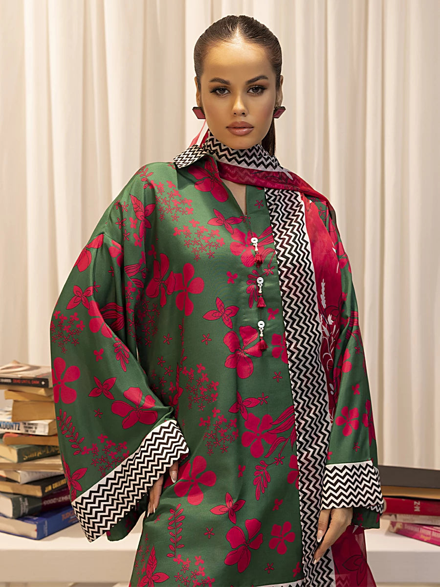 Salitex | Sibel Printed Lawn Silk | ST-01 by Salitex - Designer Dress - Type: Ladies Clothes - Available at Libayah - 100% Original