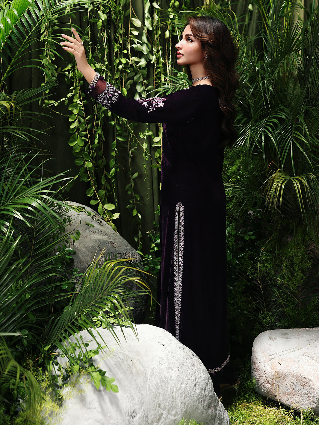 Ain | Twilight The Velvet Edit | AN-180 by Ain - Designer Dress  - Type : Ladies Clothes - Available at Libayah - 100% Original 