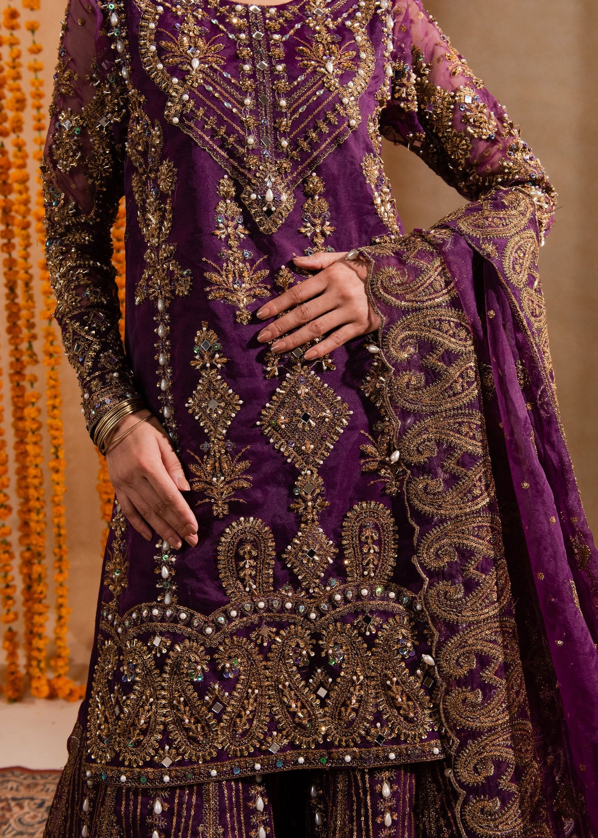 Maria Osama Khan | Sajni Wedding Festive | Yashfa by Maria Osama Khan - Designer Dress - Type: Ladies Clothes - Available at Libayah - 100% Original