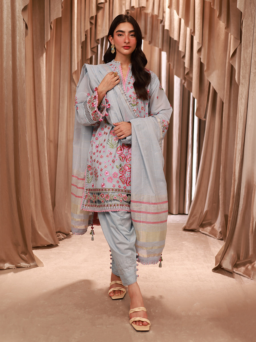 Salitex | Varya Luxury Lawn | D02 by Salitex - Designer Dress - Type: Luxury - Available at Libayah - 100% Original