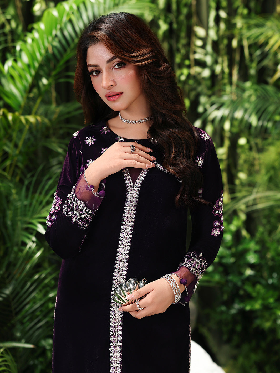 Ain | Twilight The Velvet Edit | AN-180 by Ain - Designer Dress  - Type : Ladies Clothes - Available at Libayah - 100% Original 
