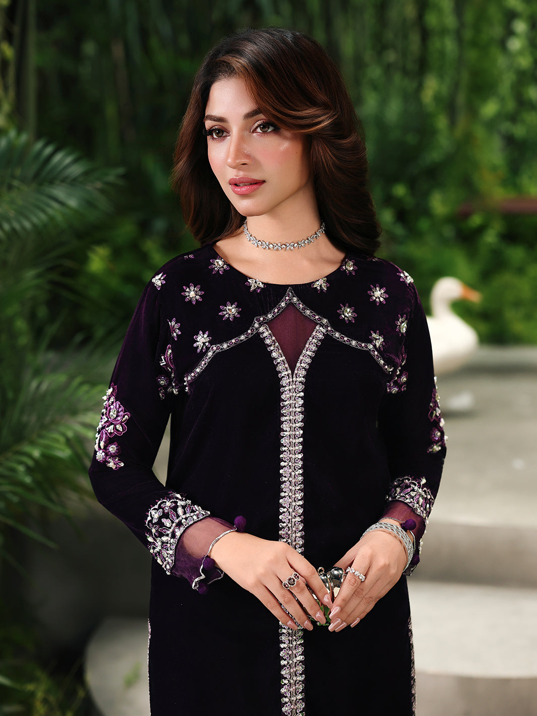 Ain | Twilight The Velvet Edit | AN-180 by Ain - Designer Dress  - Type : Ladies Clothes - Available at Libayah - 100% Original 