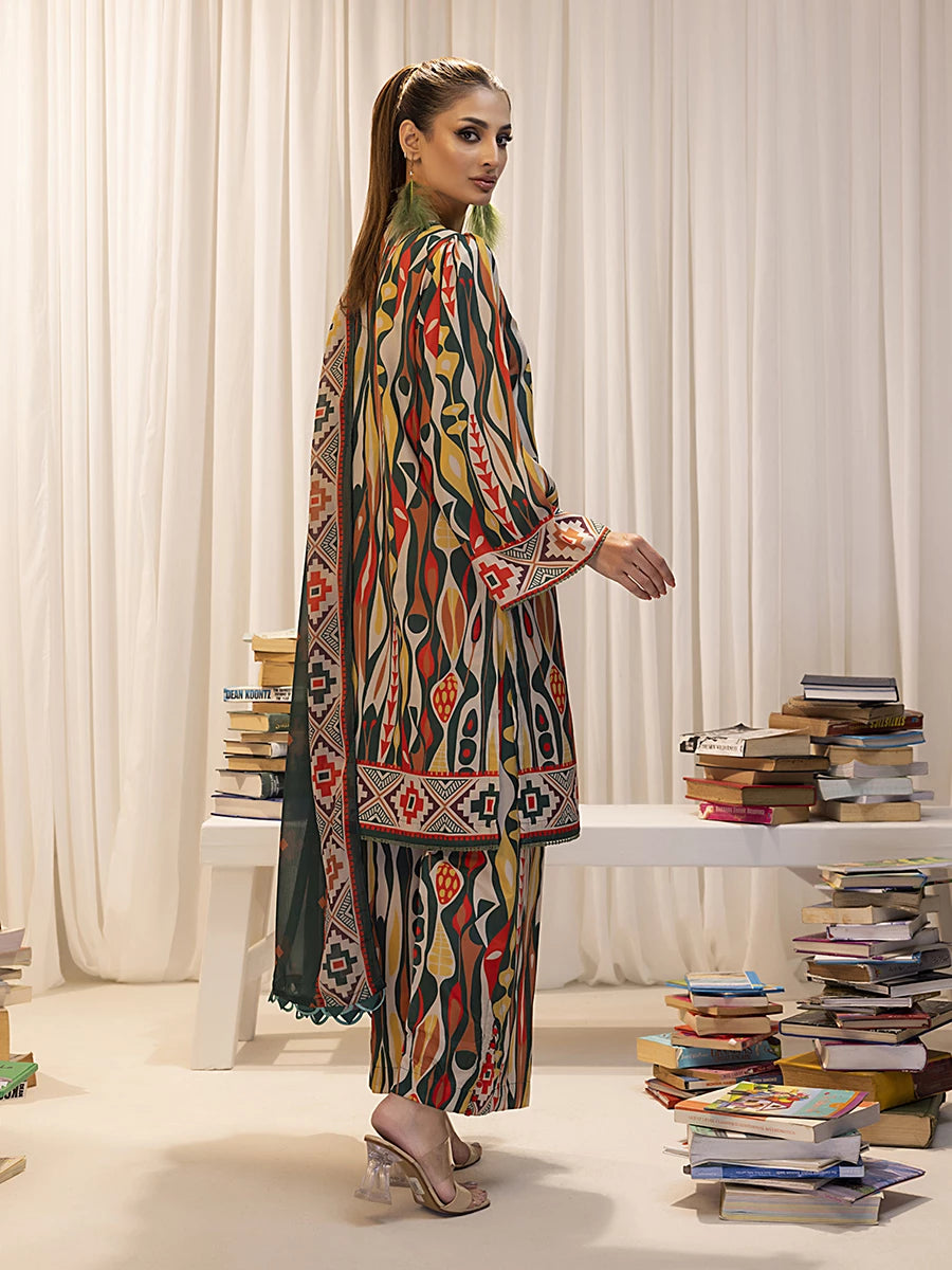 Salitex | Sibel Printed Lawn Silk | ST-05 by Salitex - Designer Dress - Type: Ladies Clothes - Available at Libayah - 100% Original