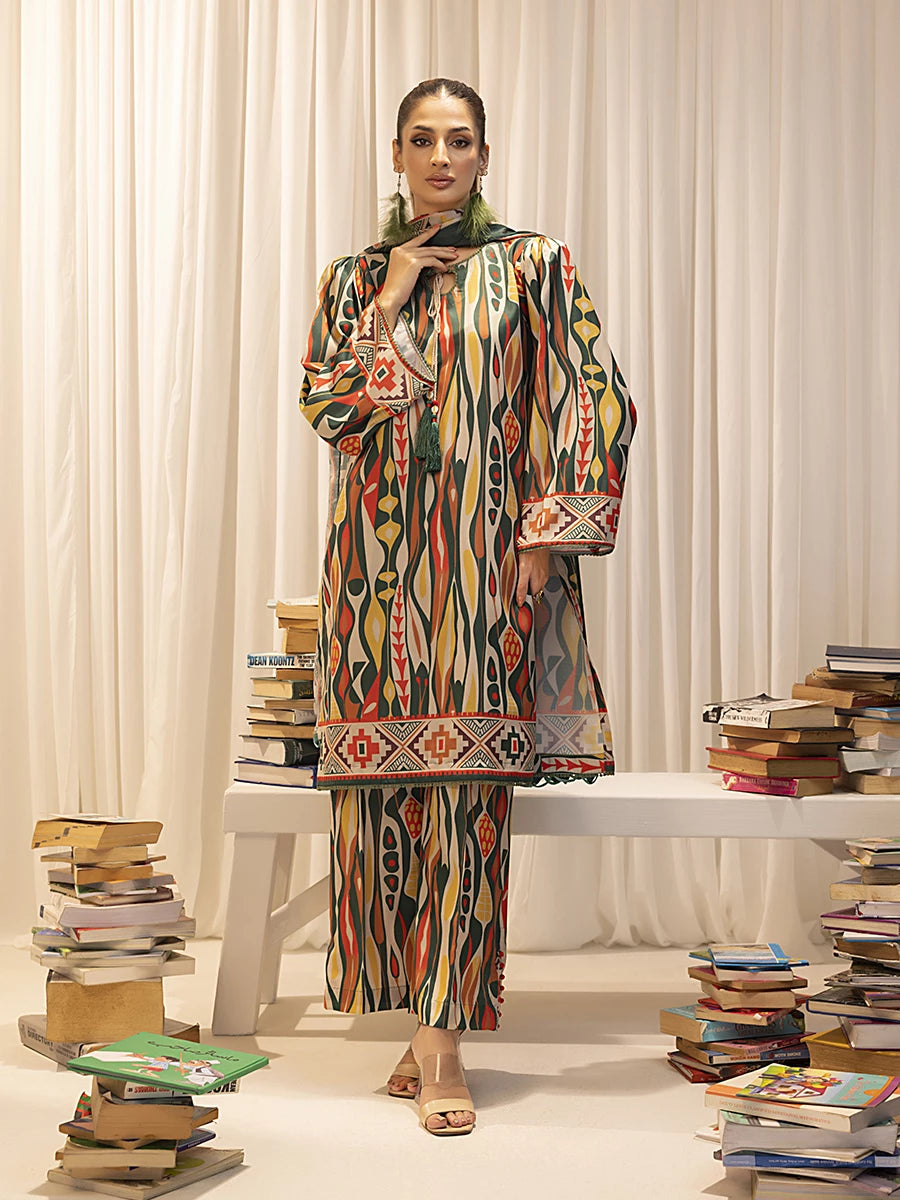 Salitex | Sibel Printed Lawn Silk | ST-05 by Salitex - Designer Dress - Type: Ladies Clothes - Available at Libayah - 100% Original