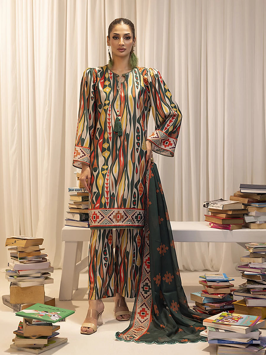 Salitex | Sibel Printed Lawn Silk | ST-05 by Salitex - Designer Dress - Type: Ladies Clothes - Available at Libayah - 100% Original