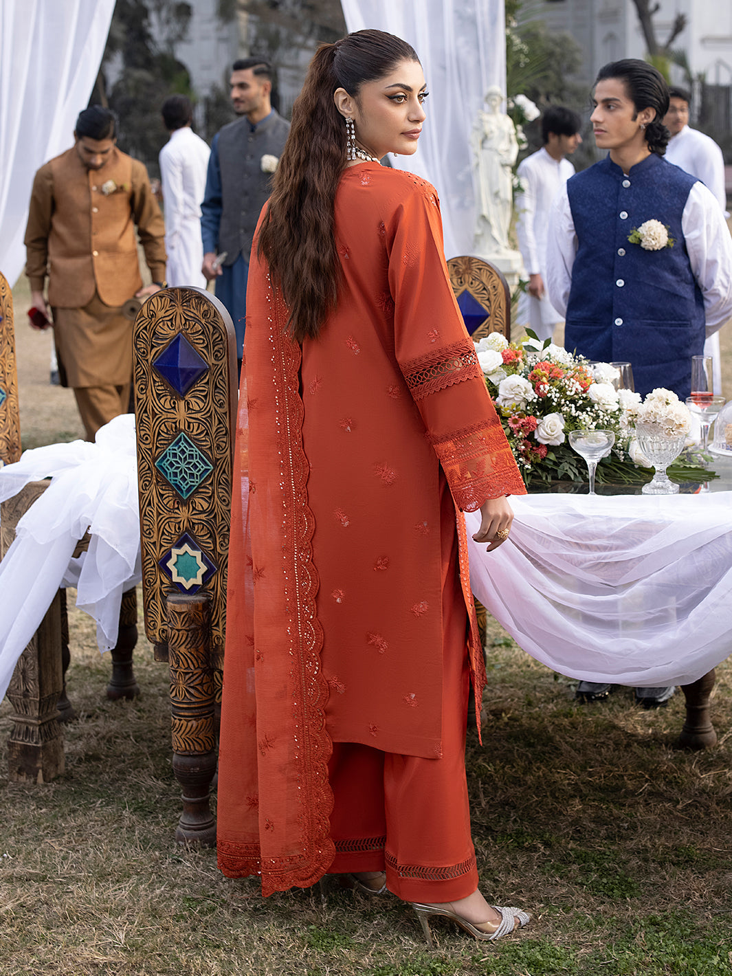 Mahnur | Mahrukh Luxury Lawn 24 | IRIS by Mahnur - Designer Dress - Type: Ladies Clothes - Available at Libayah - 100% Original