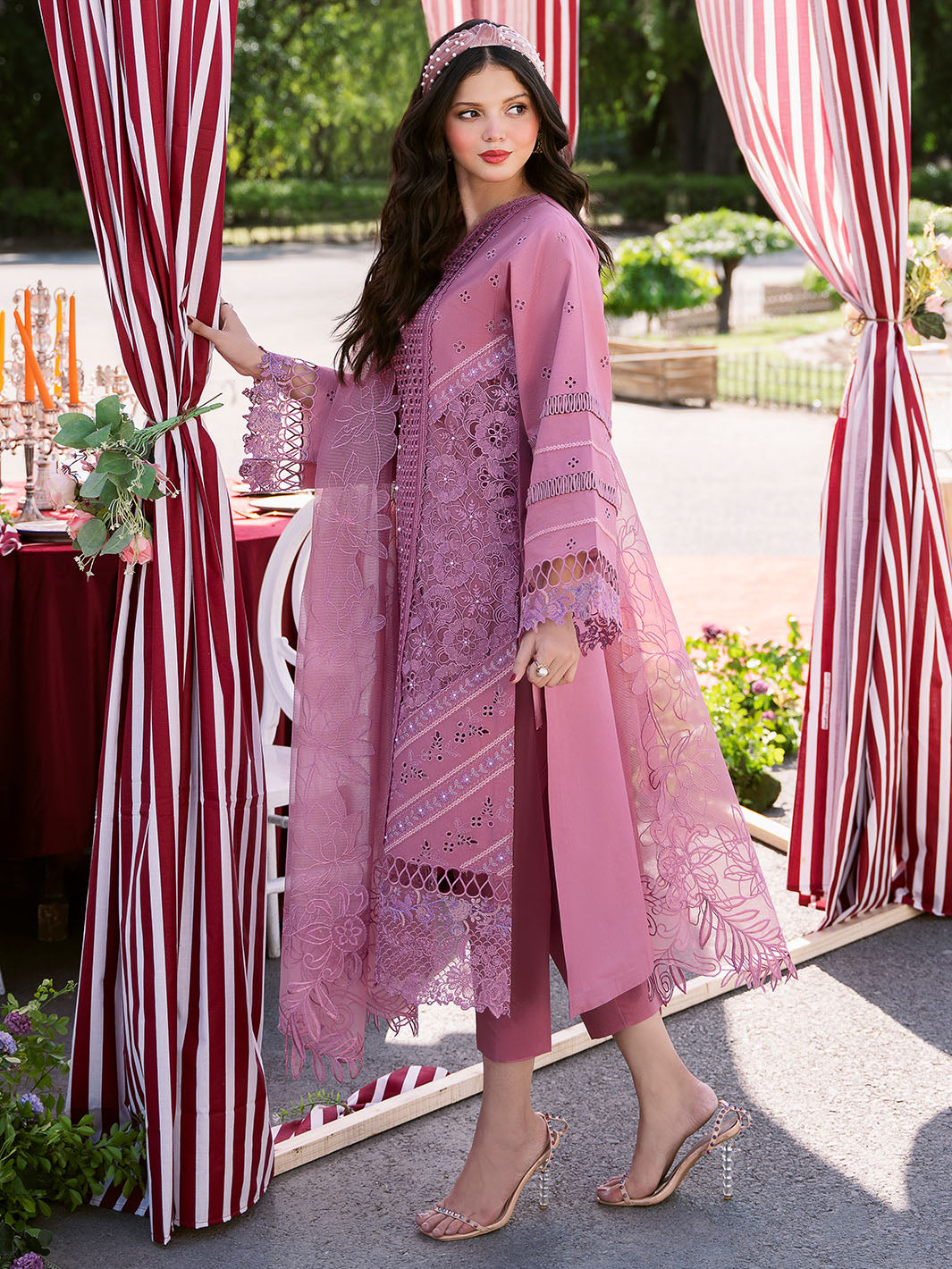 Bin Ilyas | Clara Embroidered Lawn 24 | 215 - A by Bin Ilyas - Designer Dress - Type: Ladies Clothes - Available at Libayah - 100% Original