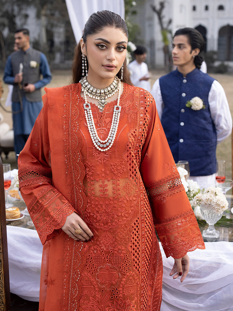 Mahnur | Mahrukh Luxury Lawn 24 | IRIS by Mahnur - Designer Dress - Type: Ladies Clothes - Available at Libayah - 100% Original