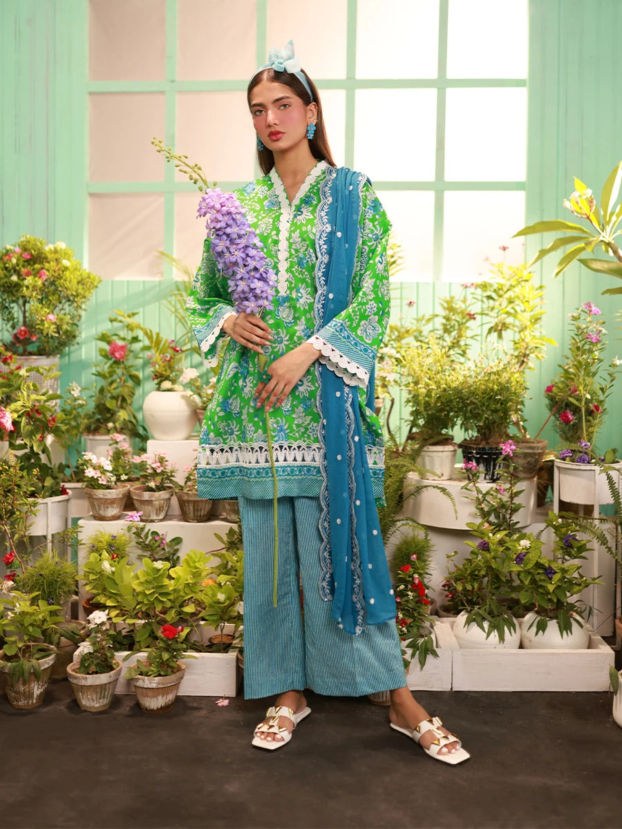 Salitex | Izel Lawn 24 | LUXURY LAWN EMBROIDERED SUIT by Salitex - Designer Dress - Type: Casuals - Available at Libayah - 100% Original