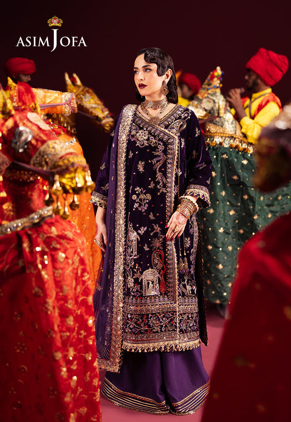 Asim Jofa | Makhmal Formals | AJMV-10 by Asim Jofa - Designer Dress - Type: Ladies Clothes - Available at Libayah - 100% Original