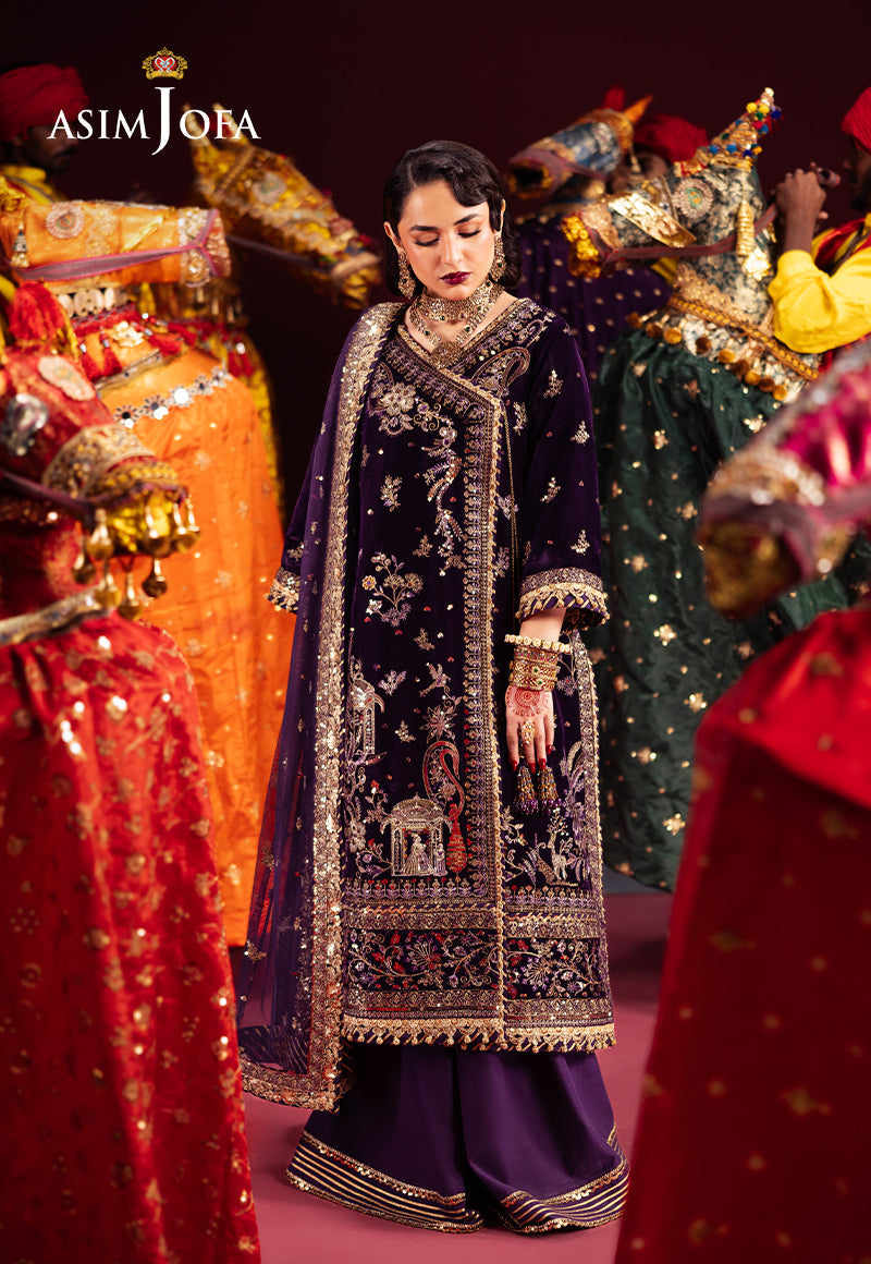 Asim Jofa | Makhmal Formals | AJMV-10 by Asim Jofa - Designer Dress - Type: Ladies Clothes - Available at Libayah - 100% Original