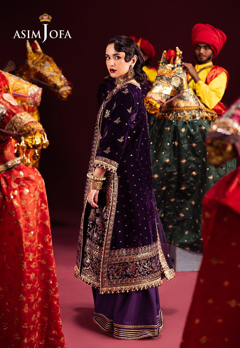 Asim Jofa | Makhmal Formals | AJMV-10 by Asim Jofa - Designer Dress - Type: Ladies Clothes - Available at Libayah - 100% Original