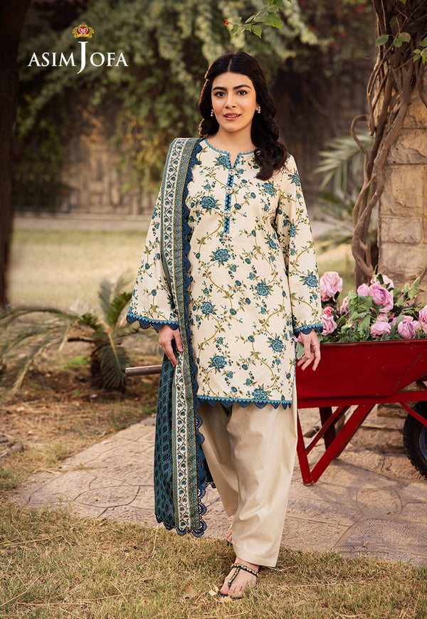 Asim Jofa | Prints Drop 2 | AJUBJ-34 by Asim Jofa - Designer Dress - Type: Ladies Clothes - Available at Libayah - 100% Original