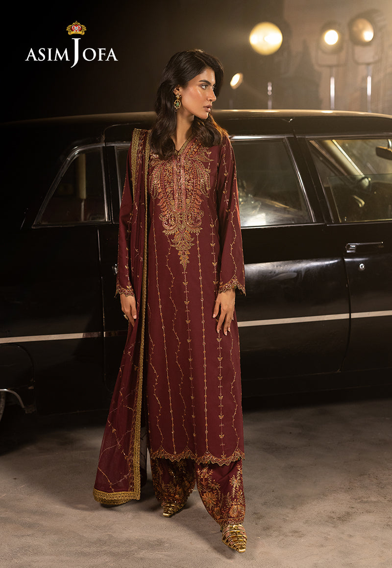 Asim Jofa | Luxury Festive Rejoice | AJLFF-04 by Asim Jofa - Designer Dress - Type: Ladies Clothes - Available at Libayah - 100% Original