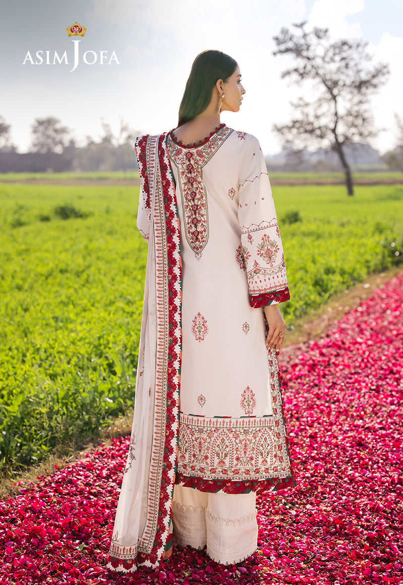 Asim Jofa | Luxury Lawn 25 | AJELL-08 by Asim Jofa - Designer Dress - Type: Ladies Clothes - Available at Libayah - 100% Original