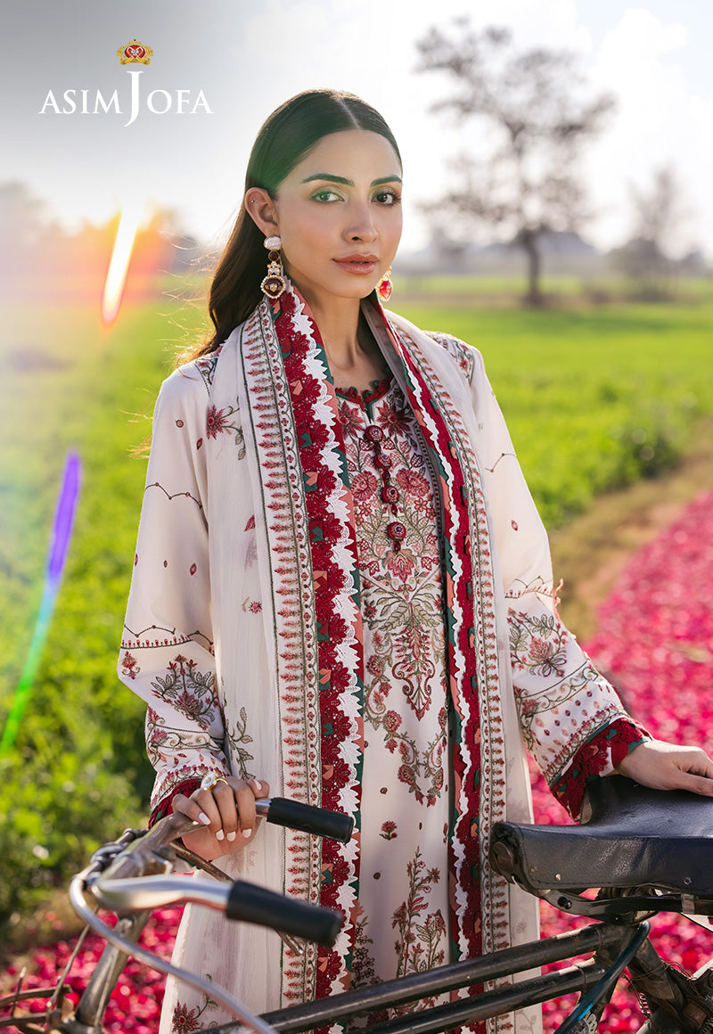 Asim Jofa | Luxury Lawn 25 | AJELL-08 by Asim Jofa - Designer Dress - Type: Ladies Clothes - Available at Libayah - 100% Original