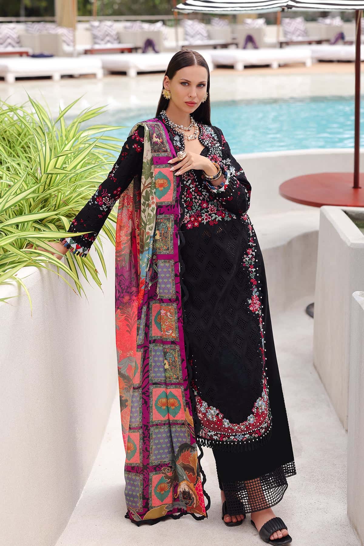 Afrozeh | Lawn 25 | Elva by Afrozeh - Designer Dress - Type: Ladies Clothes - Available at Libayah - 100% Original