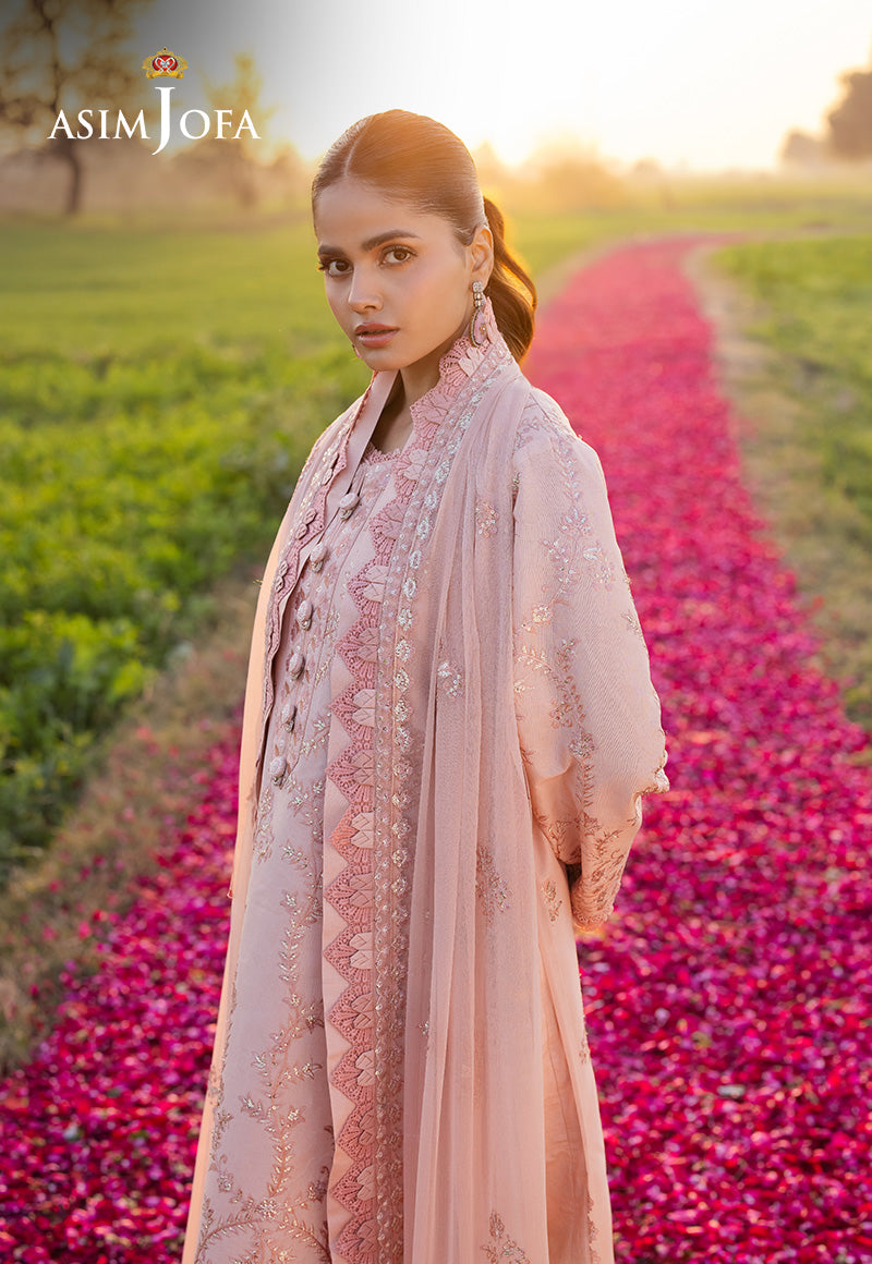 Asim Jofa | Luxury Lawn 25 | AJELL-15 by Asim Jofa - Designer Dress - Type: Ladies Clothes - Available at Libayah - 100% Original