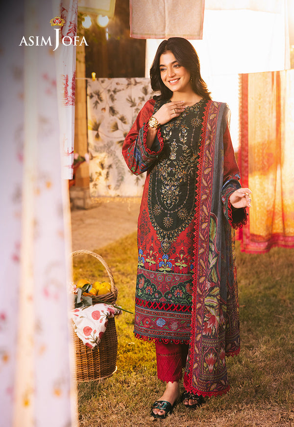 Asim Jofa | Prints Drop 2 | AJUBJ-06 by Asim Jofa - Designer Dress - Type: Ladies Clothes - Available at Libayah - 100% Original