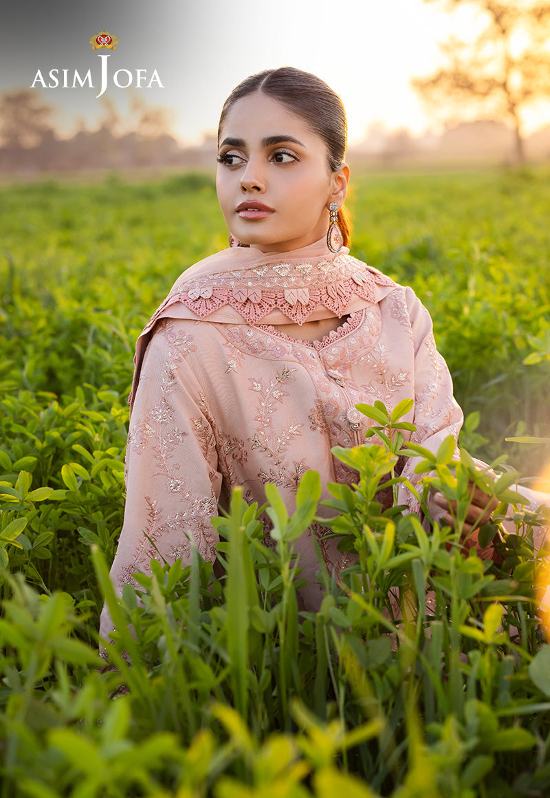 Asim Jofa | Luxury Lawn 25 | AJELL-15 by Asim Jofa - Designer Dress - Type: Ladies Clothes - Available at Libayah - 100% Original
