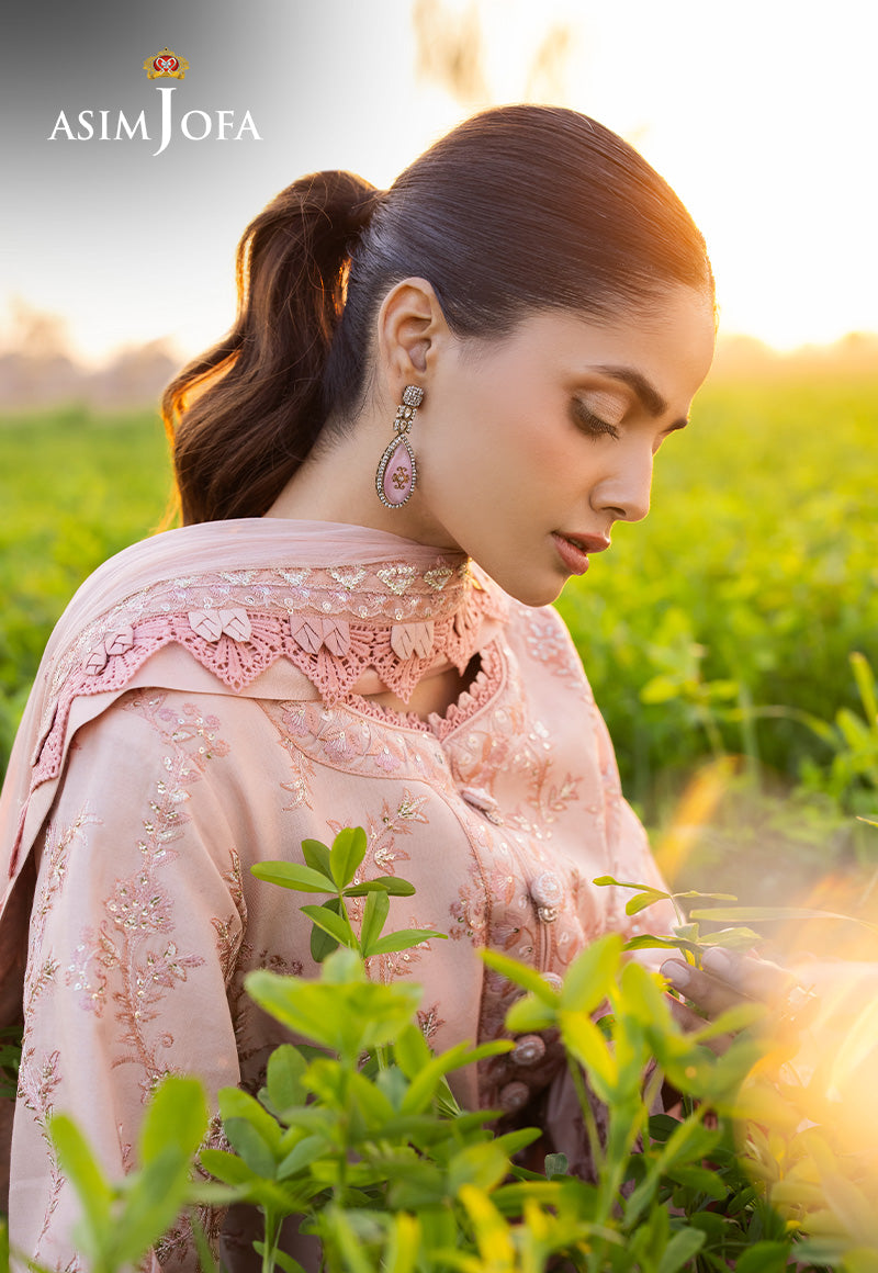 Asim Jofa | Luxury Lawn 25 | AJELL-15 by Asim Jofa - Designer Dress - Type: Ladies Clothes - Available at Libayah - 100% Original