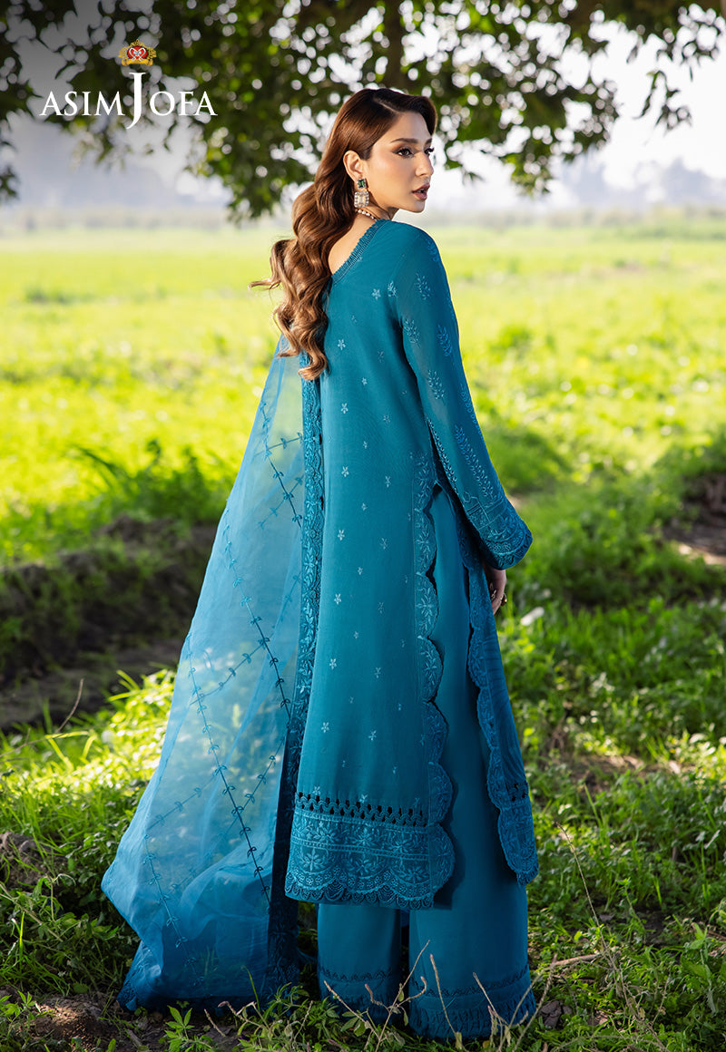 Asim Jofa | Luxury Lawn 25 | AJELL-17 by Asim Jofa - Designer Dress - Type: Ladies Clothes - Available at Libayah - 100% Original
