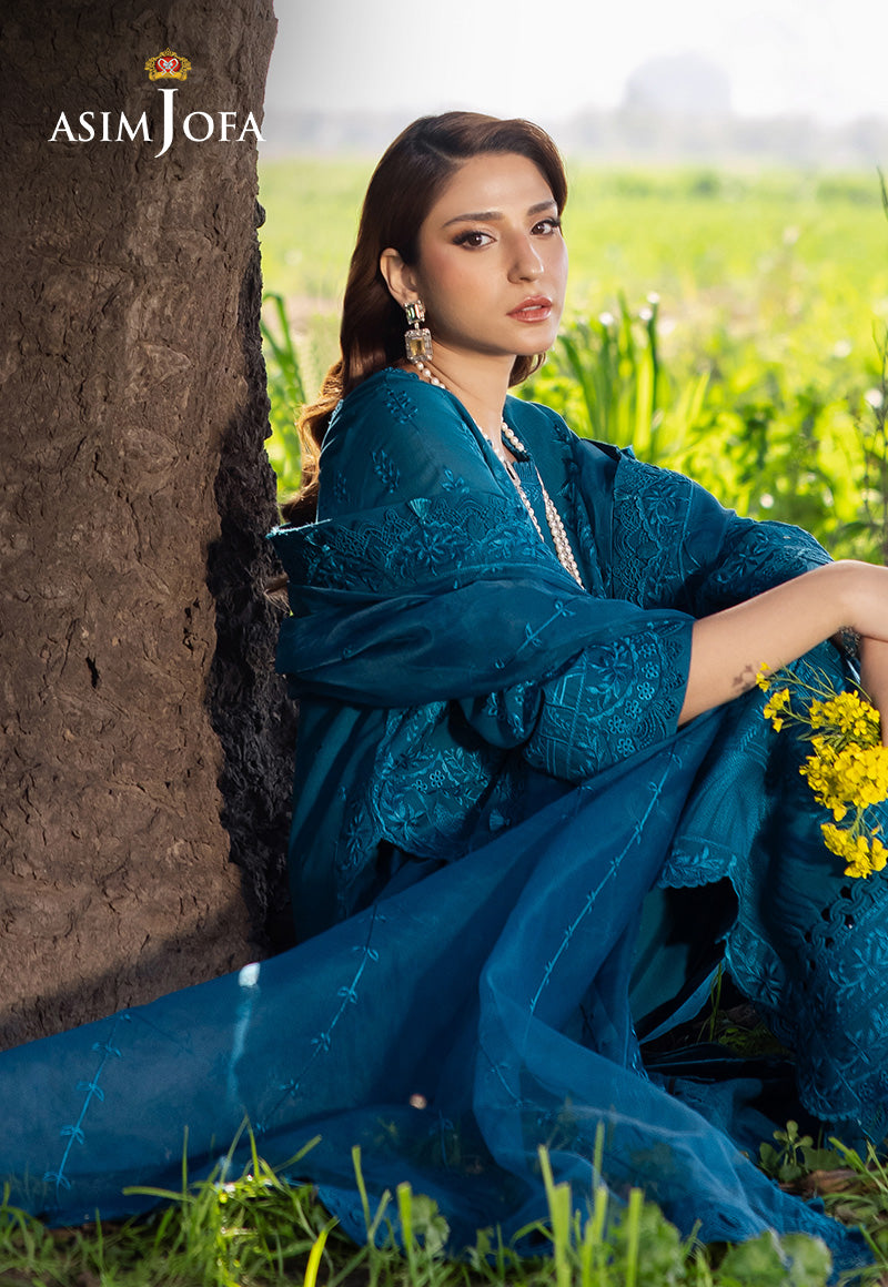 Asim Jofa | Luxury Lawn 25 | AJELL-17 by Asim Jofa - Designer Dress - Type: Ladies Clothes - Available at Libayah - 100% Original