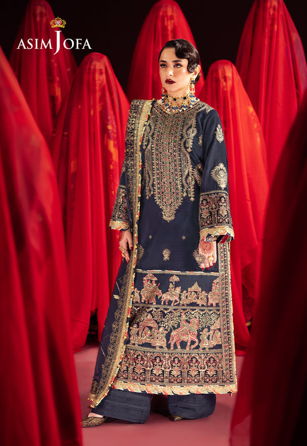 Asim Jofa | Makhmal Formals | AJMV-11 by Asim Jofa - Designer Dress - Type: Ladies Clothes - Available at Libayah - 100% Original