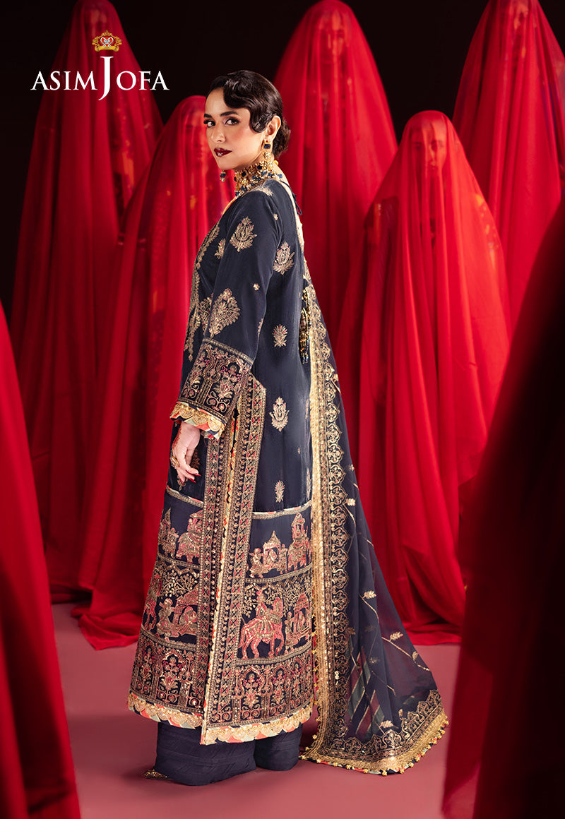 Asim Jofa | Makhmal Formals | AJMV-11 by Asim Jofa - Designer Dress - Type: Ladies Clothes - Available at Libayah - 100% Original