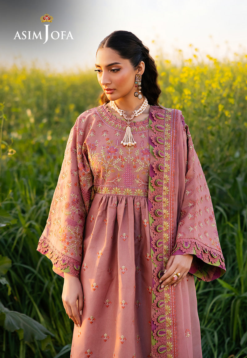 Asim Jofa | Luxury Lawn 25 | AJELL-16 by Asim Jofa - Designer Dress - Type: Ladies Clothes - Available at Libayah - 100% Original