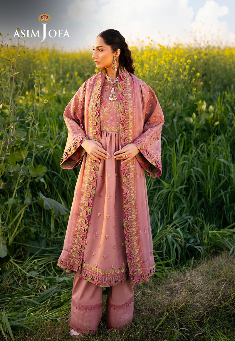 Asim Jofa | Luxury Lawn 25 | AJELL-16 by Asim Jofa - Designer Dress - Type: Ladies Clothes - Available at Libayah - 100% Original