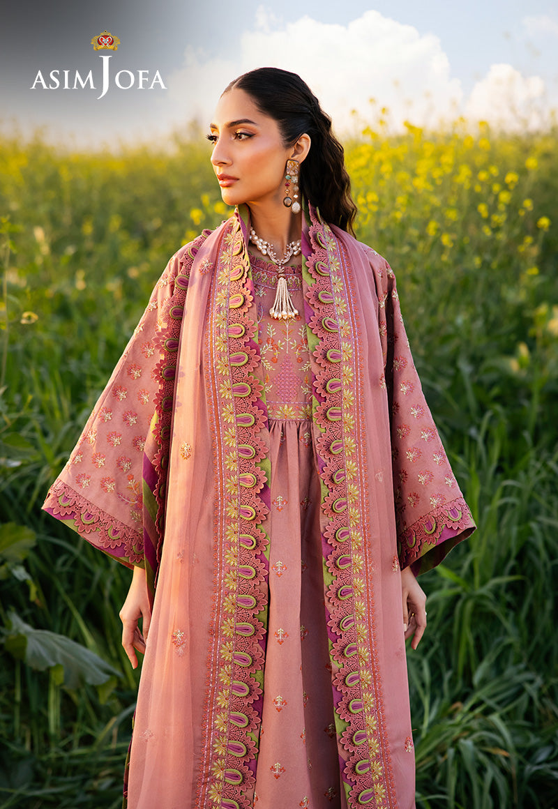 Asim Jofa | Luxury Lawn 25 | AJELL-16 by Asim Jofa - Designer Dress - Type: Ladies Clothes - Available at Libayah - 100% Original
