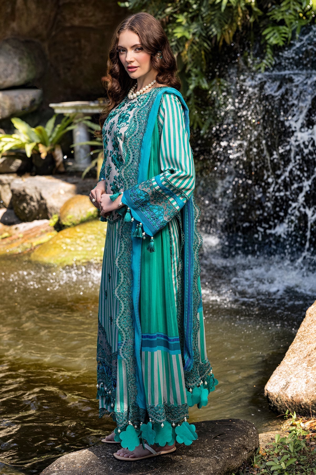 Charizma | Naranji Lawn | CN5-01 by Charizma - Designer Dress - Type: Ladies Clothes - Available at Libayah - 100% Original