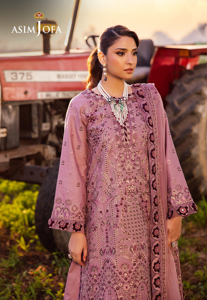 Asim Jofa | Luxury Lawn 25 | AJELL-02 by Asim Jofa - Designer Dress - Type: Ladies Clothes - Available at Libayah - 100% Original